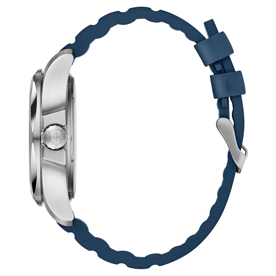 Amazon.com: Victorinox I.N.O.X Blue Dial Blue Rubber Strap